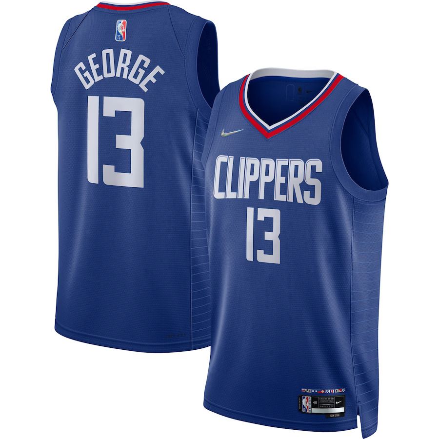 Men Los Angeles Clippers #13 Paul George Nike Royal Diamond Swingman NBA Jersey->los angeles clippers->NBA Jersey